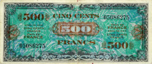 500 francs Drapeau type 1944