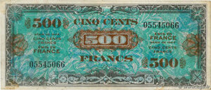 500 francs Drapeau type 1944