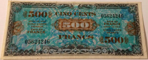 500 francs Drapeau type 1944