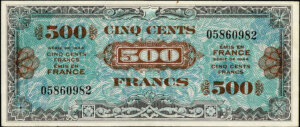 500 francs Drapeau type 1944