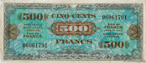 500 francs Drapeau type 1944