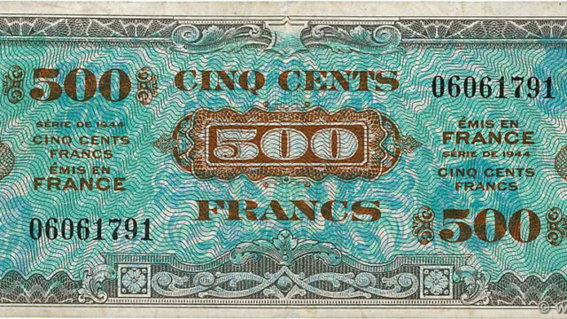 500 francs Drapeau type 1944