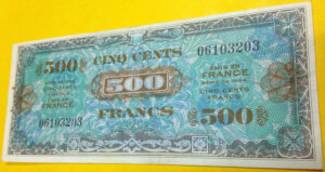 500 francs Drapeau type 1944