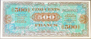 500 francs Drapeau type 1944