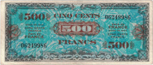 500 francs Drapeau type 1944