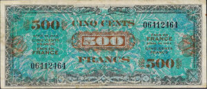 500 francs Drapeau type 1944