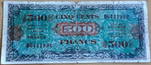 500 francs Drapeau type 1944