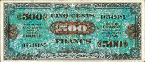 500 francs Drapeau type 1944