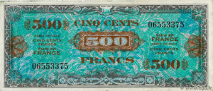 500 francs Drapeau type 1944