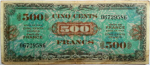 500 francs Drapeau type 1944