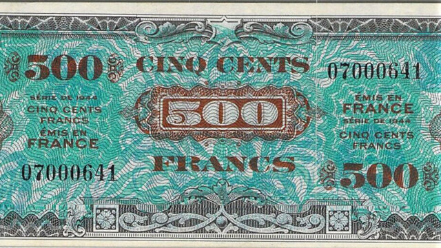 500 francs Drapeau type 1944