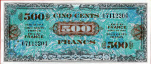 500 francs Drapeau type 1944