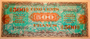 500 francs Drapeau type 1944