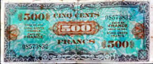 500 francs Drapeau type 1944