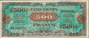 500 francs Drapeau type 1944