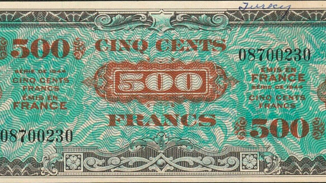 500 francs Drapeau type 1944