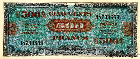 500 francs Drapeau type 1944