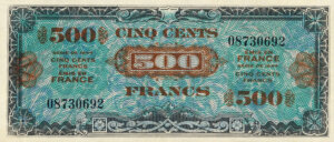 500 francs Drapeau type 1944