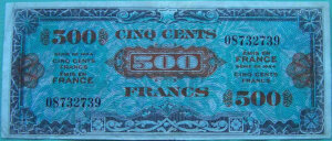 500 francs Drapeau type 1944