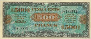 500 francs Drapeau type 1944