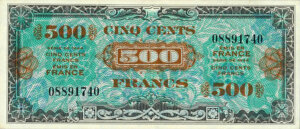 500 francs Drapeau type 1944