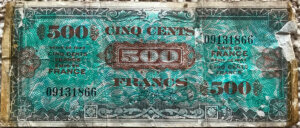 500 francs Drapeau type 1944