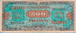 500 francs Drapeau type 1944