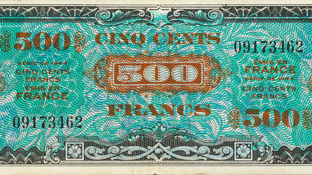 500 francs Drapeau type 1944