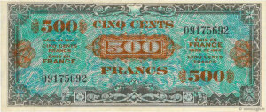 500 francs Drapeau type 1944