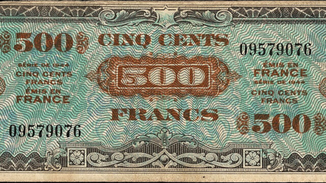 500 francs Drapeau type 1944