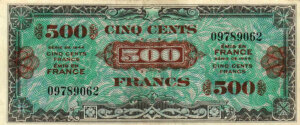 500 francs Drapeau type 1944