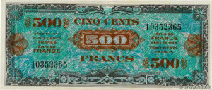 500 francs Drapeau type 1944