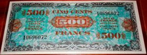 500 francs Drapeau type 1944