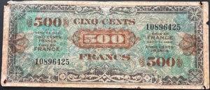 500 francs Drapeau type 1944