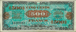 500 francs Drapeau type 1944