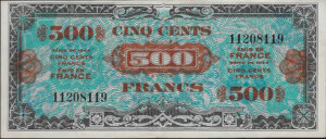 500 francs Drapeau type 1944