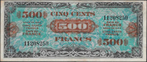 500 francs Drapeau type 1944