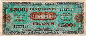 500 francs Drapeau type 1944