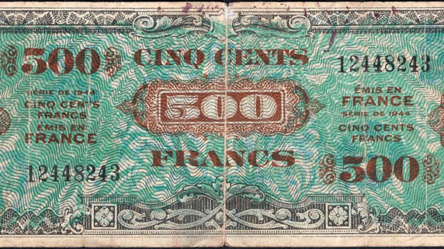 500 francs Drapeau type 1944