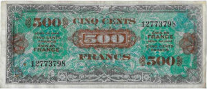 500 francs Drapeau type 1944