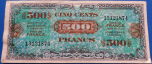 500 francs Drapeau type 1944