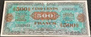 500 francs Drapeau type 1944