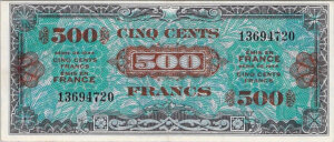 500 francs Drapeau type 1944