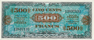 500 francs Drapeau type 1944