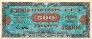 500 francs Drapeau type 1944