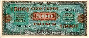 500 francs Drapeau type 1944