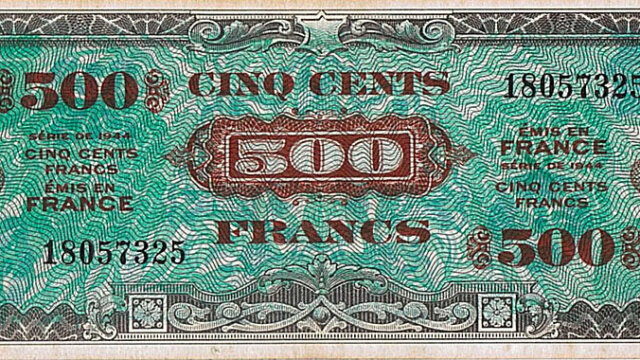 500 francs Drapeau type 1944