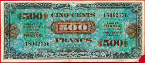 500 francs Drapeau type 1944