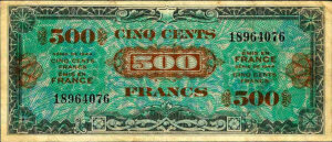 500 francs Drapeau type 1944