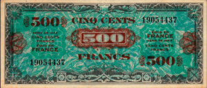 500 francs Drapeau type 1944